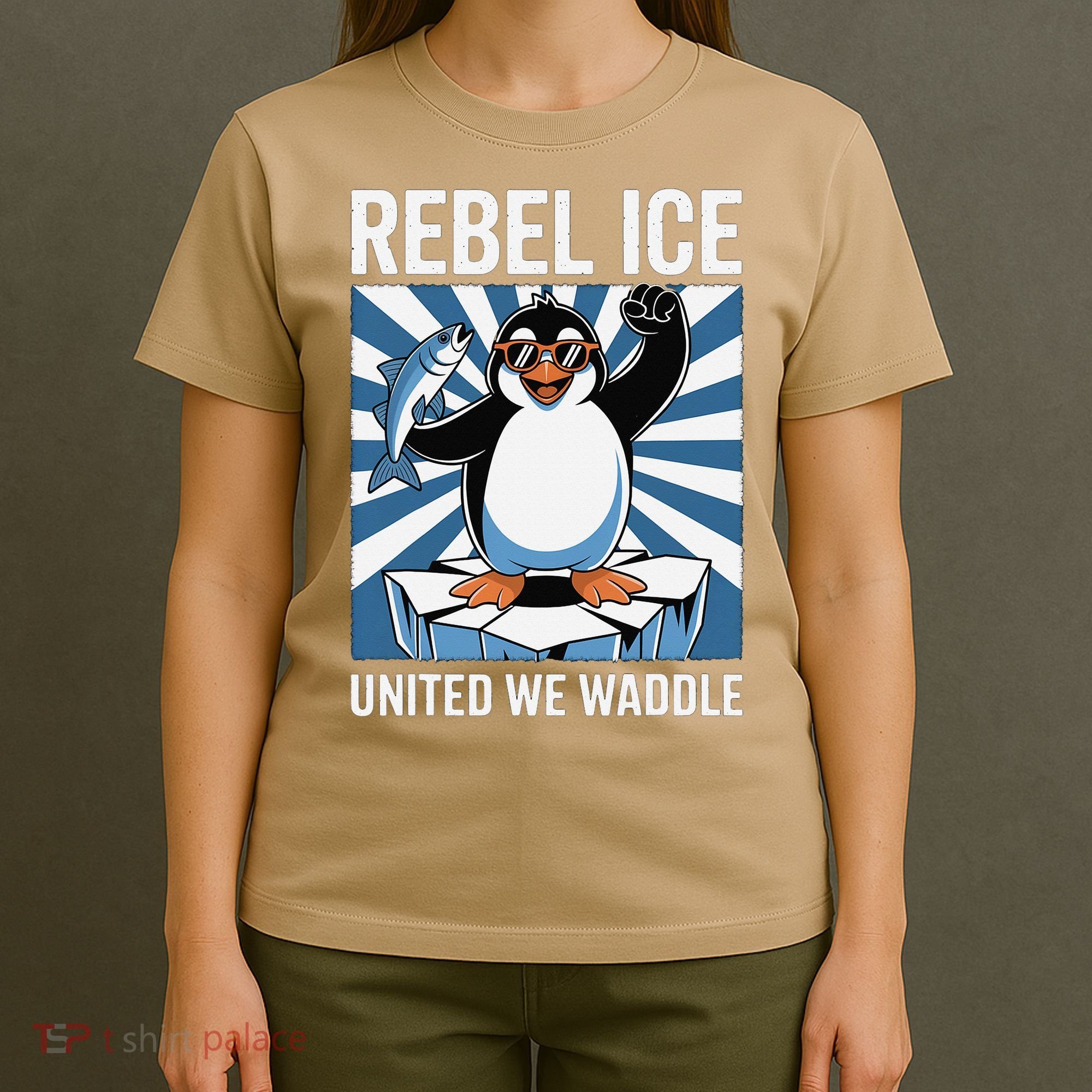 Rebel Ice United We Waddle Flippers Up I Stand With T-Shirt