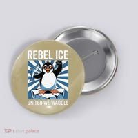 Rebel Ice United We Waddle Flippers Up I Stand With Button thumb 0