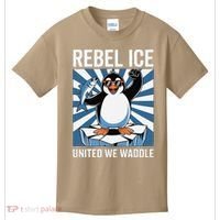 Rebel Ice United We Waddle Flippers Up I Stand With Kids T-Shirt thumb 0