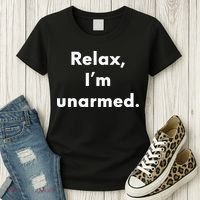 Relax I’M Unarmed Funny Amputee Women's T-Shirt thumb 3