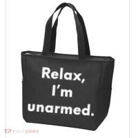 Relax I’M Unarmed Funny Amputee Tote Bag thumb 3