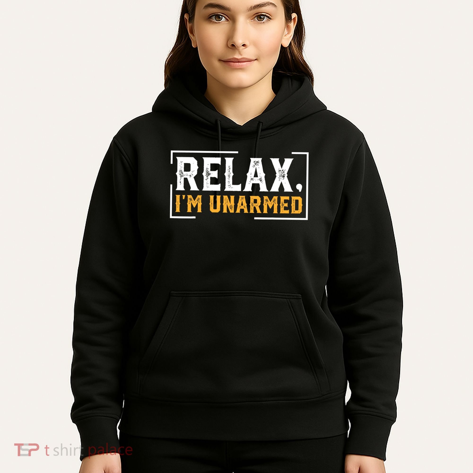 Relax I’M Unarmed Funny Hand Amputee Hoodie