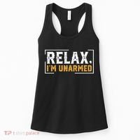 Relax I’M Unarmed Funny Hand Amputee Women's Tank Top thumb 0