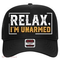 Relax I’M Unarmed Funny Hand Amputee Hat thumb 0