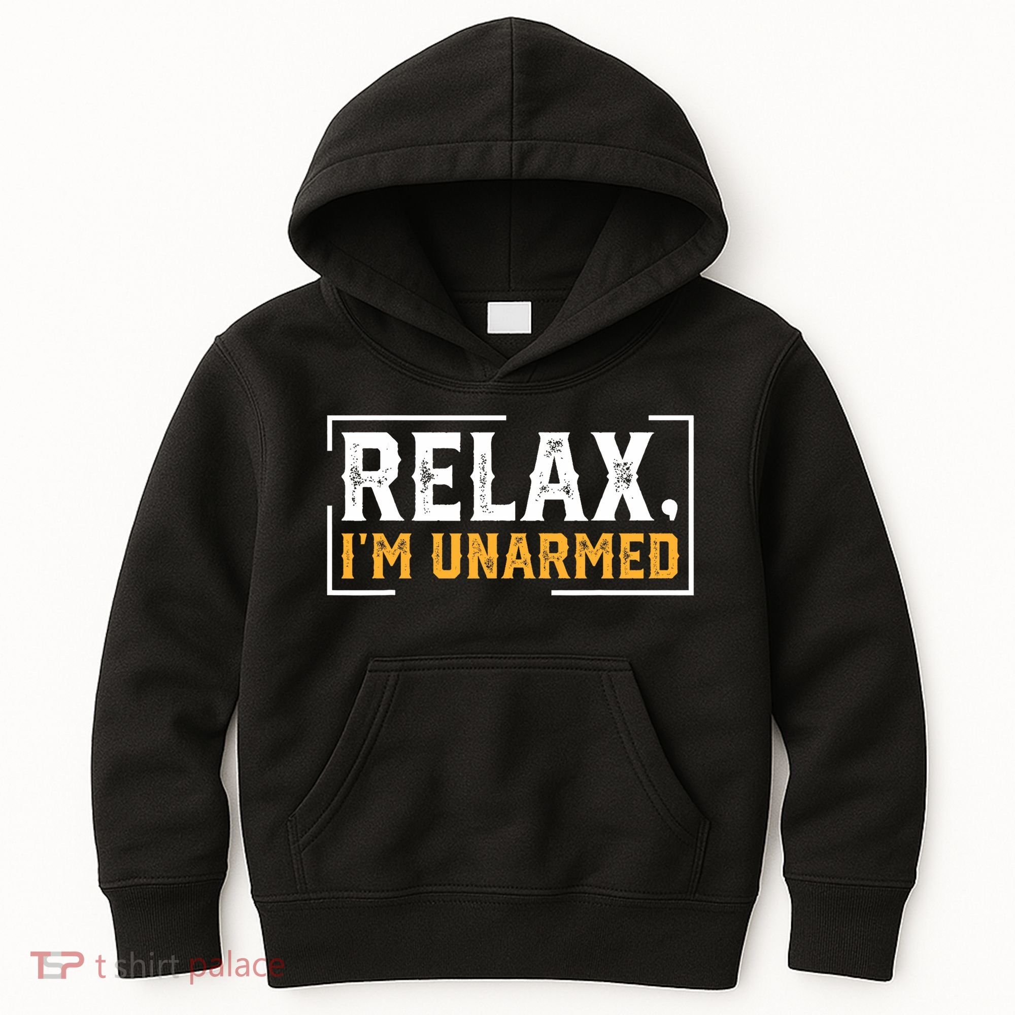 Relax I’M Unarmed Funny Hand Amputee Kids Hoodie