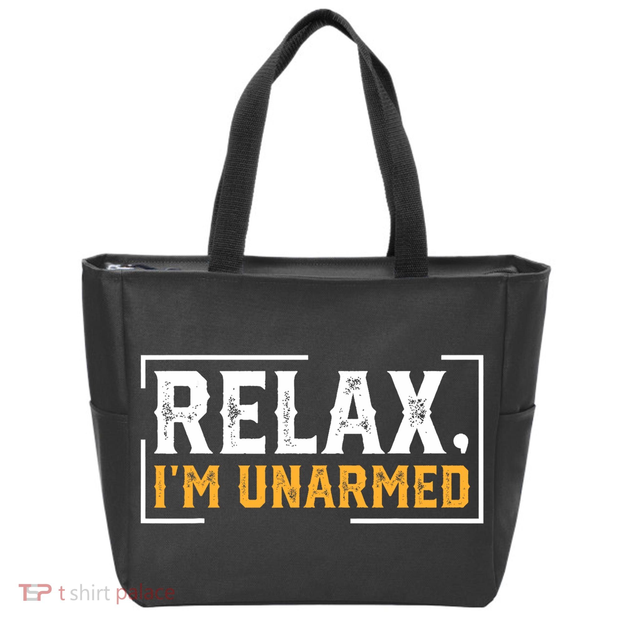 Relax I’M Unarmed Funny Hand Amputee Tote Bag
