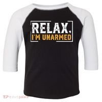 Relax I’M Unarmed Funny Hand Amputee Toddler Fine Jersey T-Shirt thumb 0