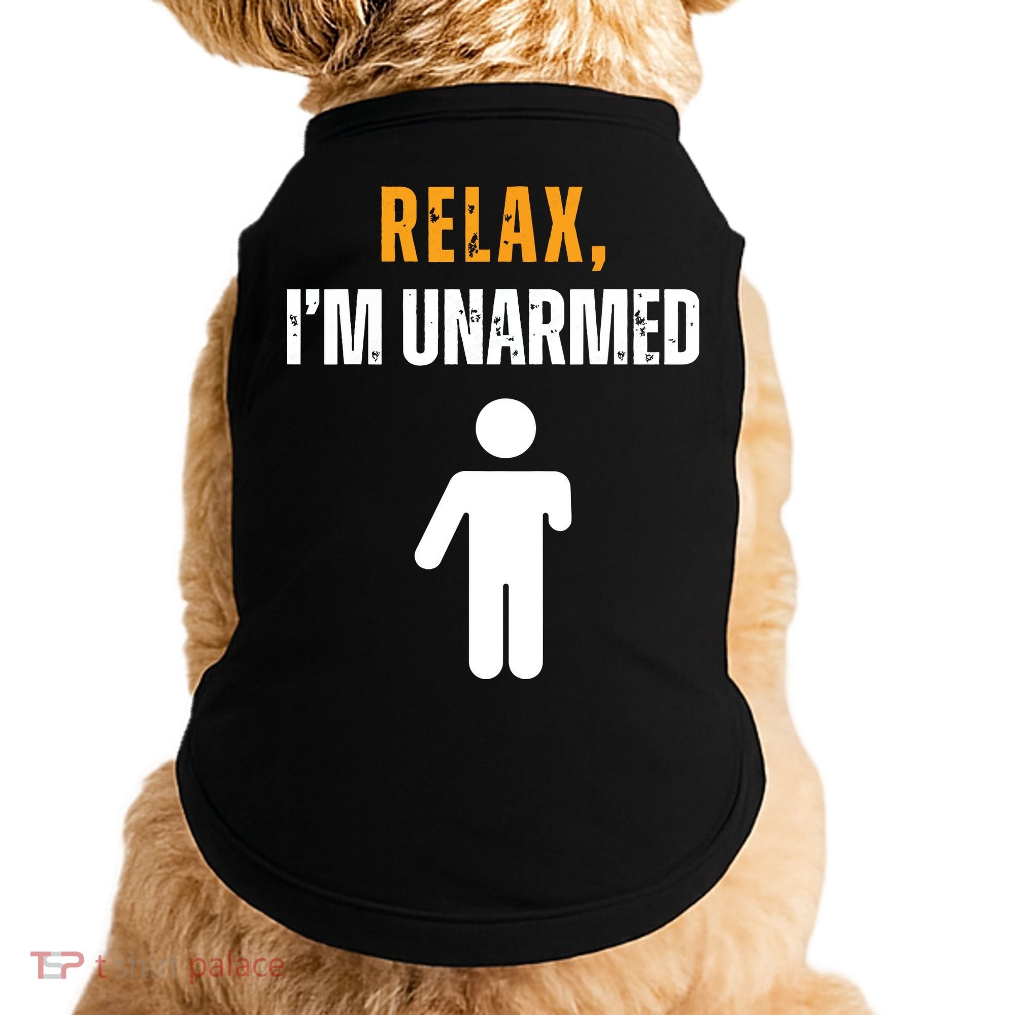 Relax Im Unarmed Funny Hand Amputee Doggie Tank