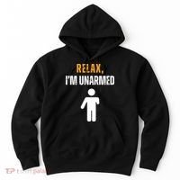 Relax Im Unarmed Funny Hand Amputee Hoodie thumb 0