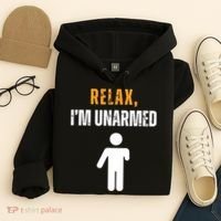 Relax Im Unarmed Funny Hand Amputee Hoodie thumb 4