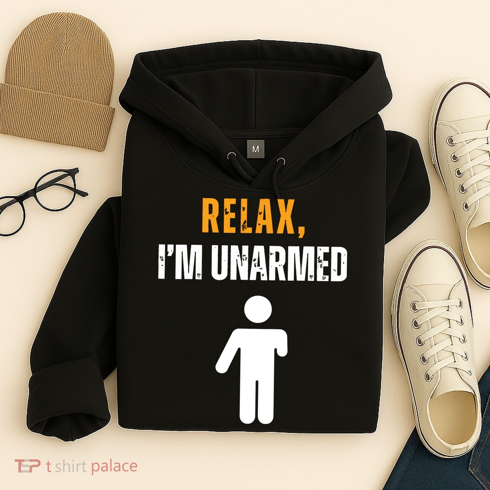 Relax Im Unarmed Funny Hand Amputee Hoodie