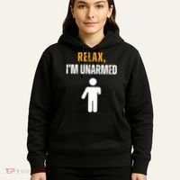 Relax Im Unarmed Funny Hand Amputee Hoodie thumb 5