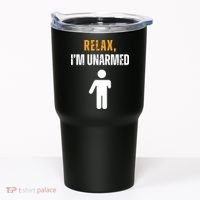 Relax Im Unarmed Funny Hand Amputee Tumbler thumb 0