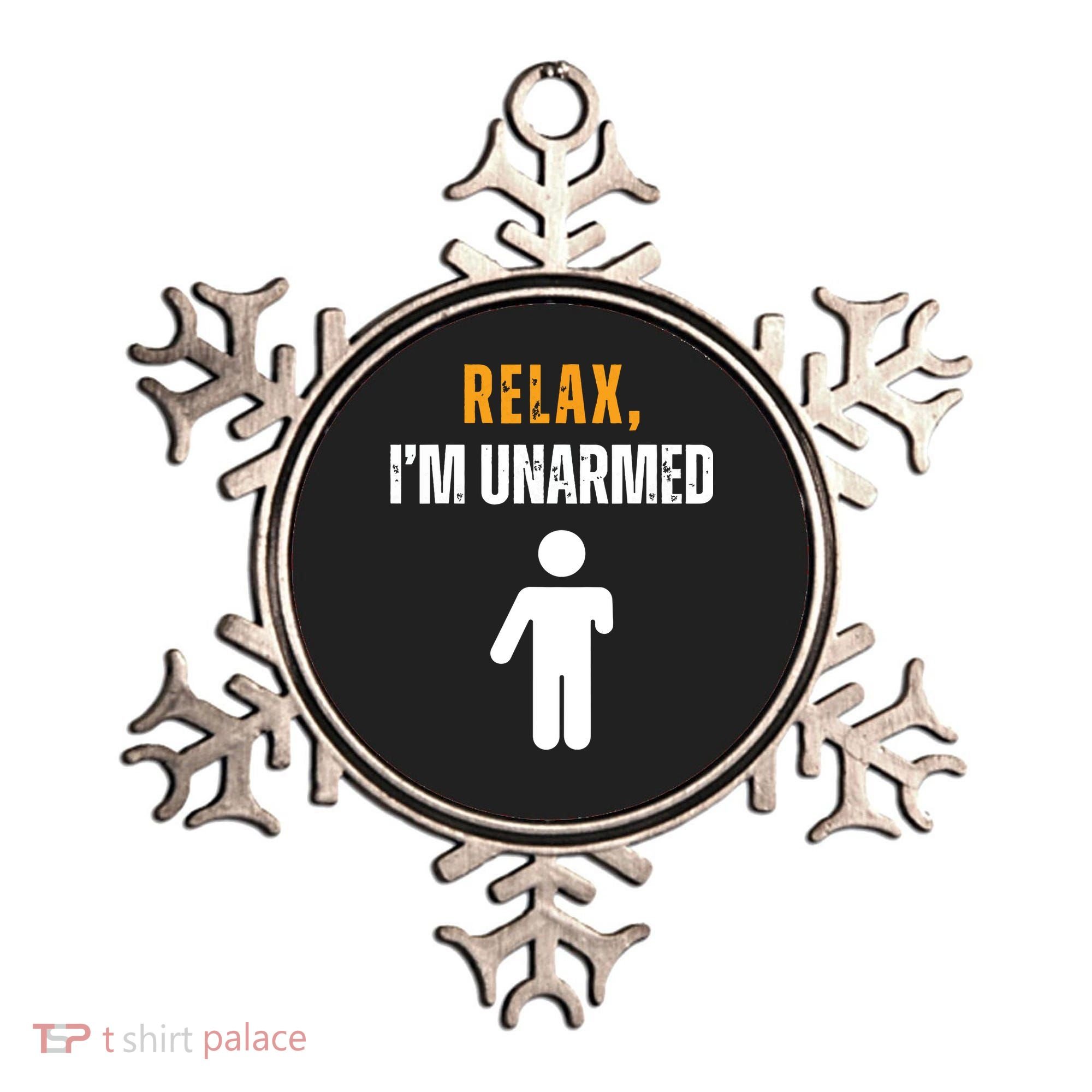 Relax Im Unarmed Funny Hand Amputee Ornament