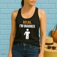 Relax Im Unarmed Funny Hand Amputee Women's Tank Top thumb 2