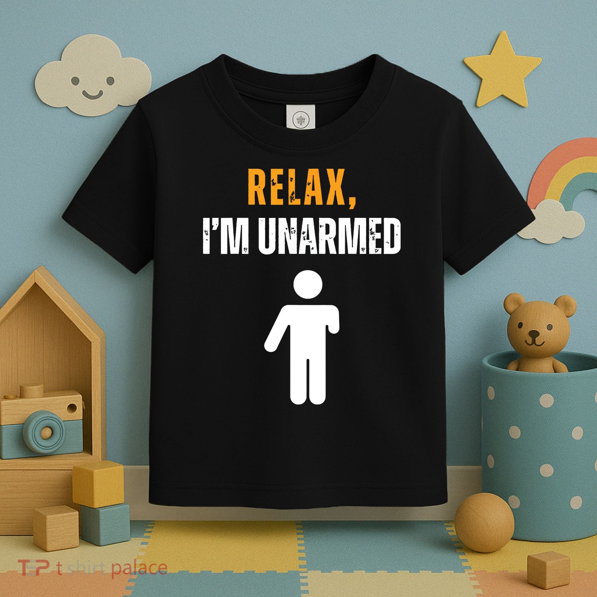 Relax Im Unarmed Funny Hand Amputee Toddler T-Shirt