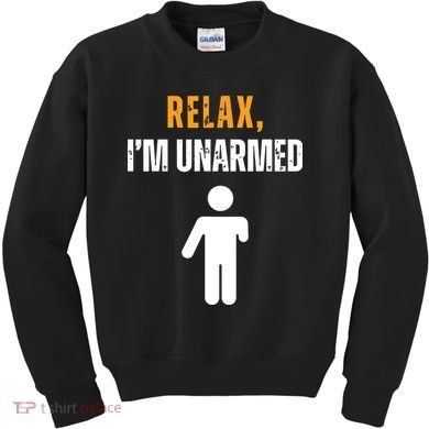 Relax Im Unarmed Funny Hand Amputee Kids Sweatshirt