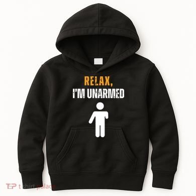 Relax Im Unarmed Funny Hand Amputee Kids Hoodie