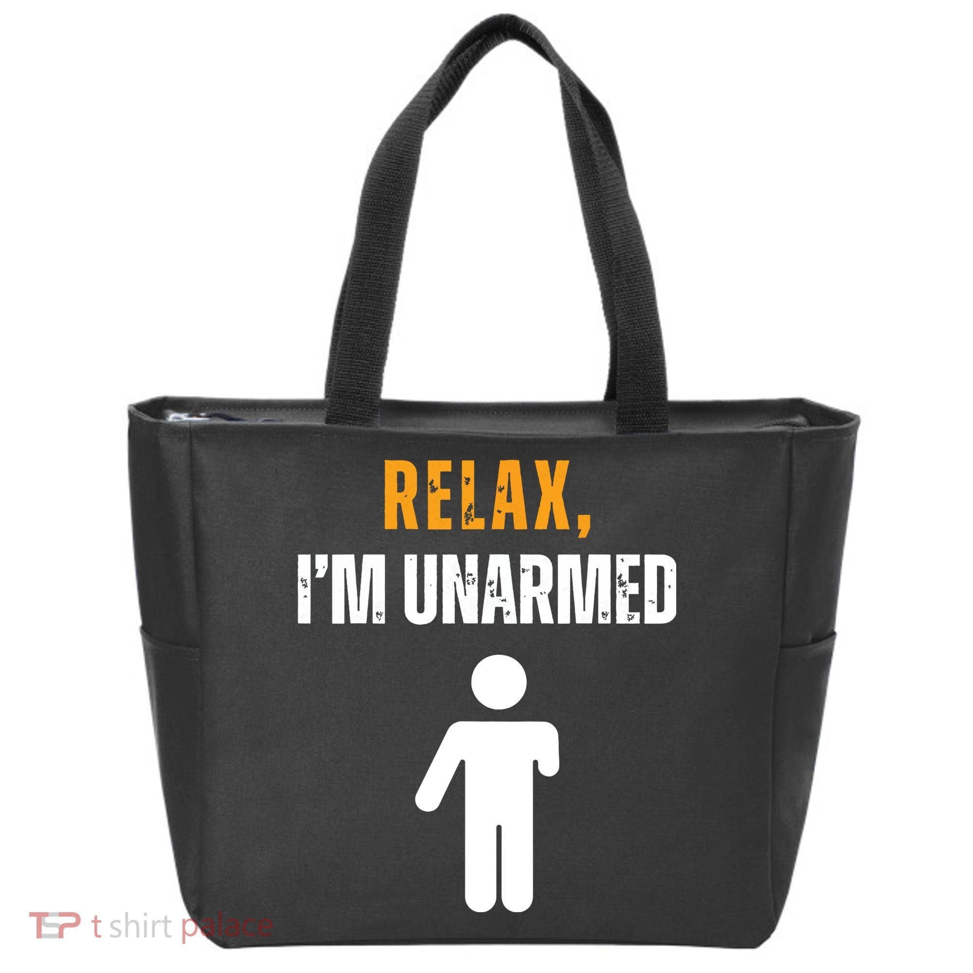 Relax Im Unarmed Funny Hand Amputee Tote Bag