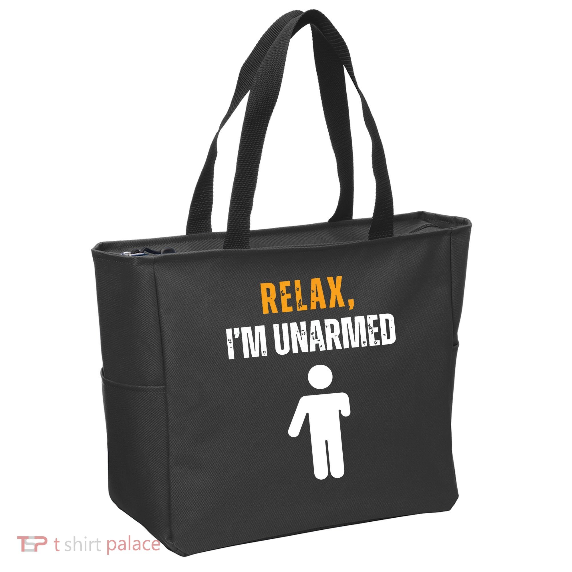 Relax Im Unarmed Funny Hand Amputee Tote Bag