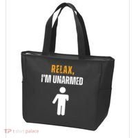 Relax Im Unarmed Funny Hand Amputee Tote Bag thumb 3
