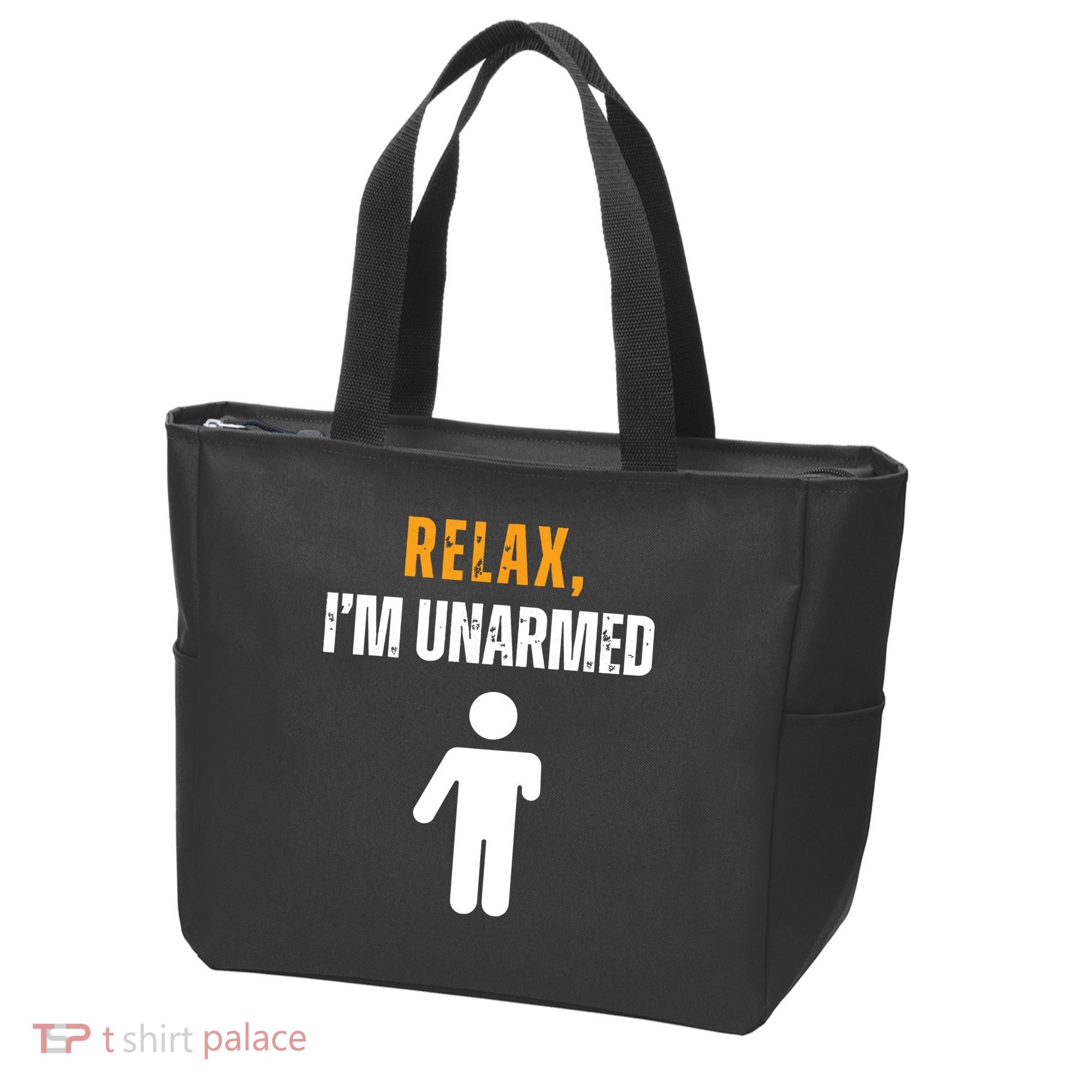 Relax Im Unarmed Funny Hand Amputee Tote Bag