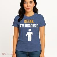 Relax Im Unarmed Funny Hand Amputee Women's T-Shirt thumb 4