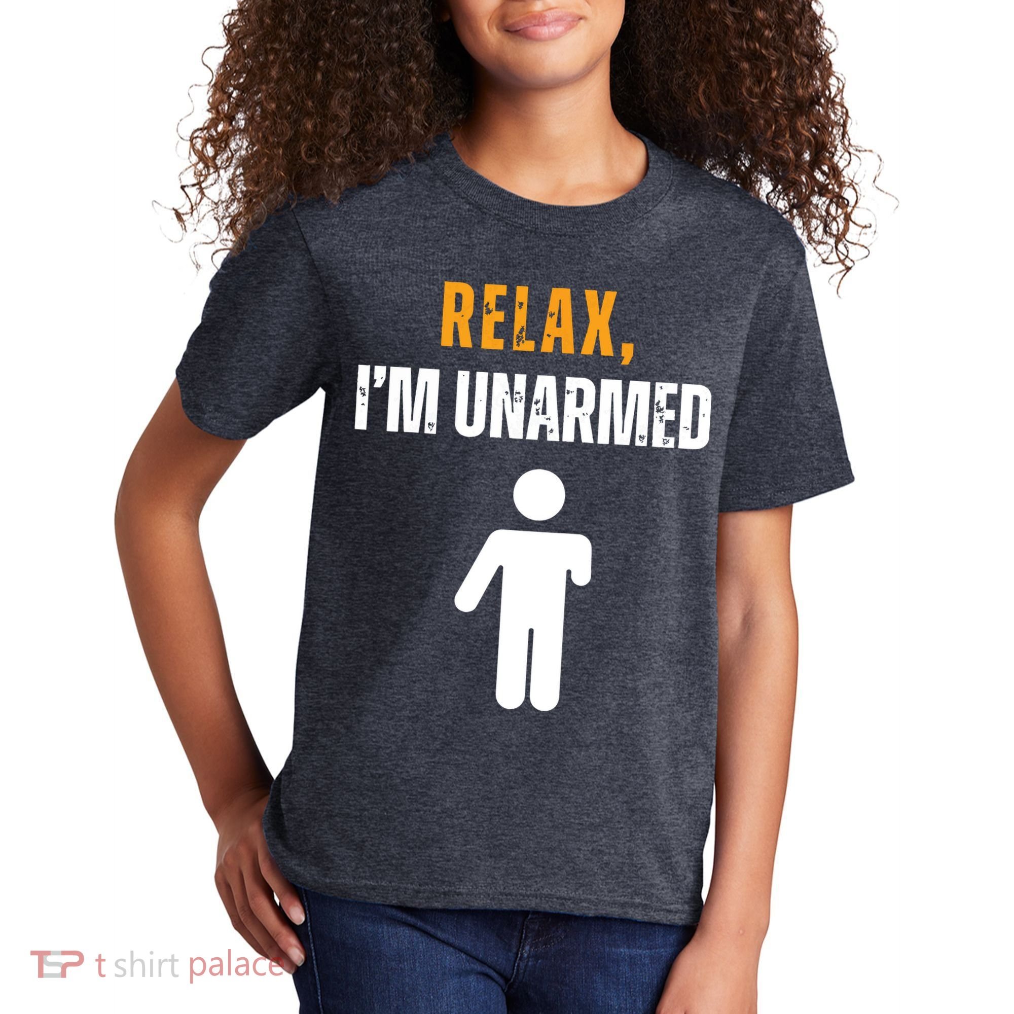 Relax Im Unarmed Funny Hand Amputee Kids T-Shirt
