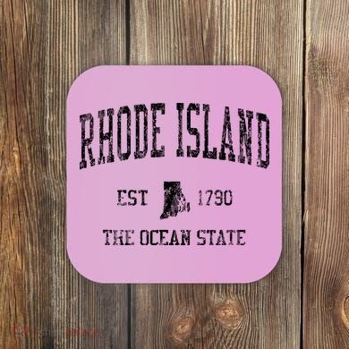 Rhode Island Vintage Sports Ri Design Rhode Islander Coaster