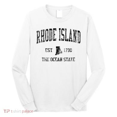 Rhode Island Vintage Sports Ri Design Rhode Islander Long Sleeve Shirt