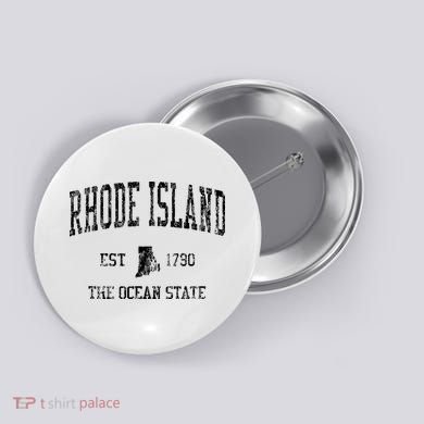 Rhode Island Vintage Sports Ri Design Rhode Islander Button