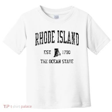 Rhode Island Vintage Sports Ri Design Rhode Islander Toddler T-Shirt