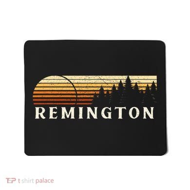 Remington In Vintage Evergreen Sunset Eighties Mousepad