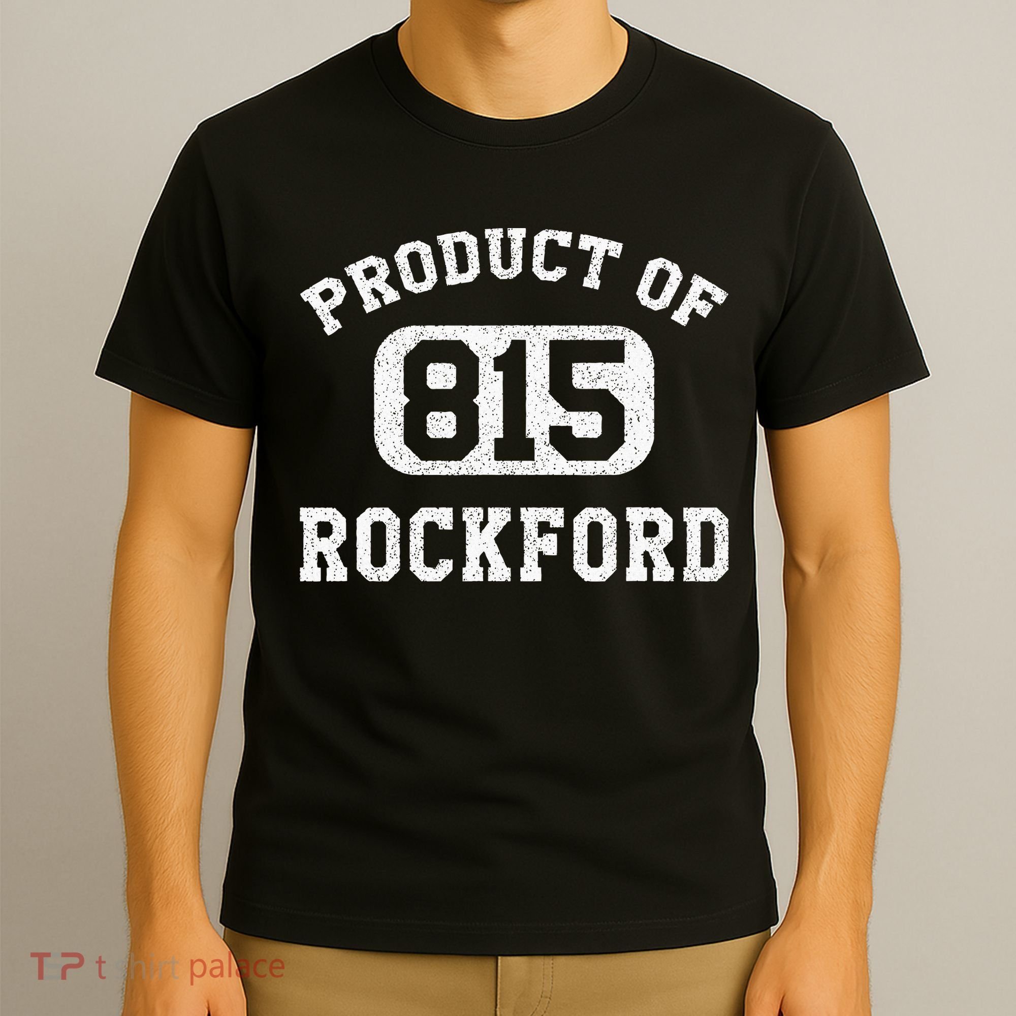 Rockford Illinois Vintage Retro Area Code T-Shirt
