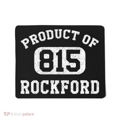 Rockford Illinois Vintage Retro Area Code Mousepad