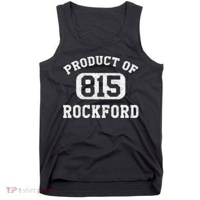 Rockford Illinois Vintage Retro Area Code Tank Top