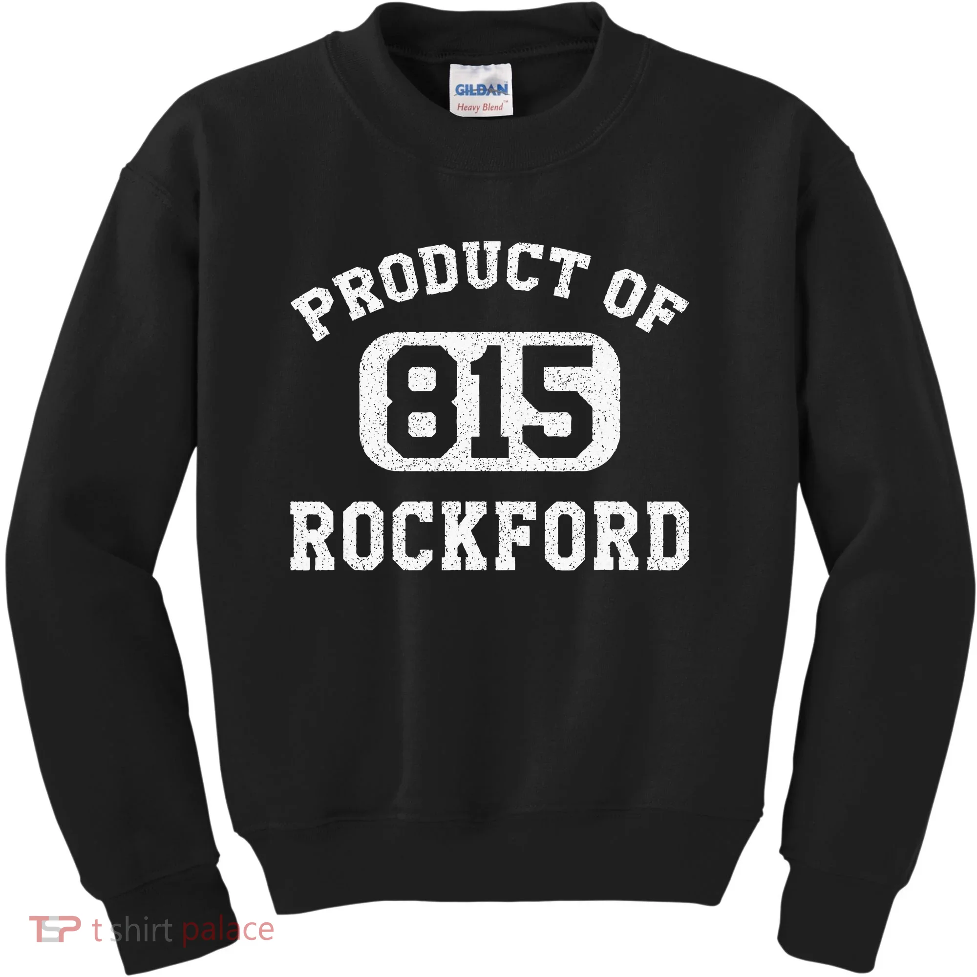 Rockford Illinois Vintage Retro Area Code Kids Sweatshirt
