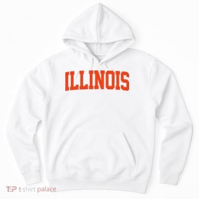Retro Illinois Vintage Illinois Orange Blue Throwback Il Hoodie