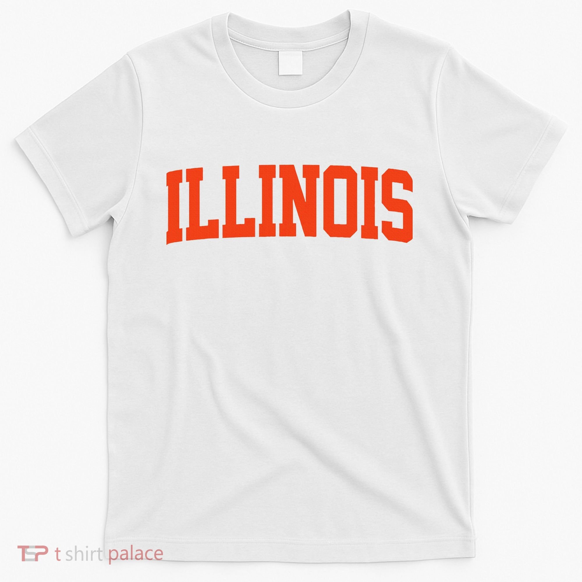 Retro Illinois Vintage Illinois Orange Blue Throwback Il T-Shirt