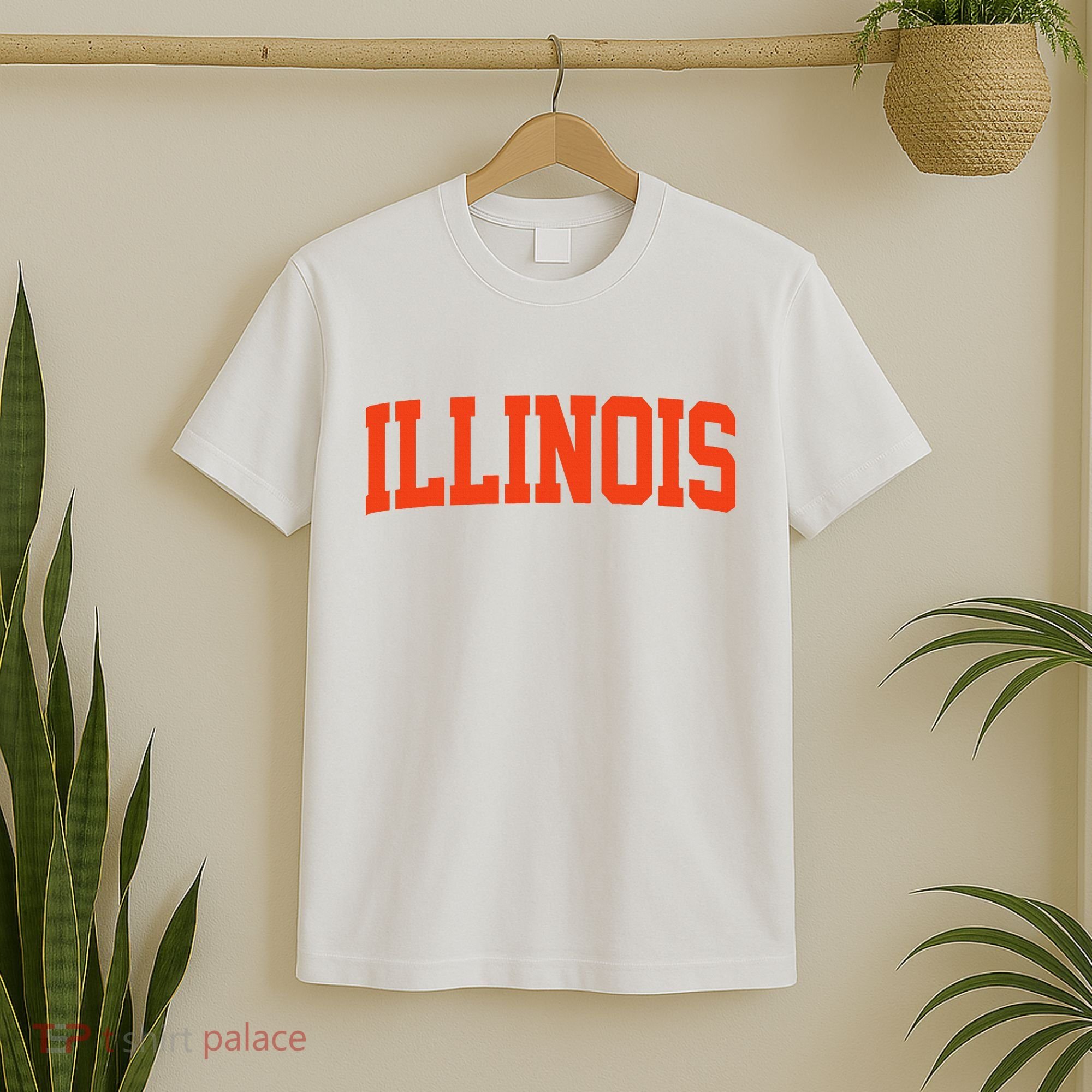 Retro Illinois Vintage Illinois Orange Blue Throwback Il T-Shirt
