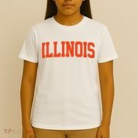 Retro Illinois Vintage Illinois Orange Blue Throwback Il T-Shirt thumb 4