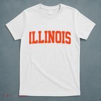 Retro Illinois Vintage Illinois Orange Blue Throwback Il T-Shirt thumb 5