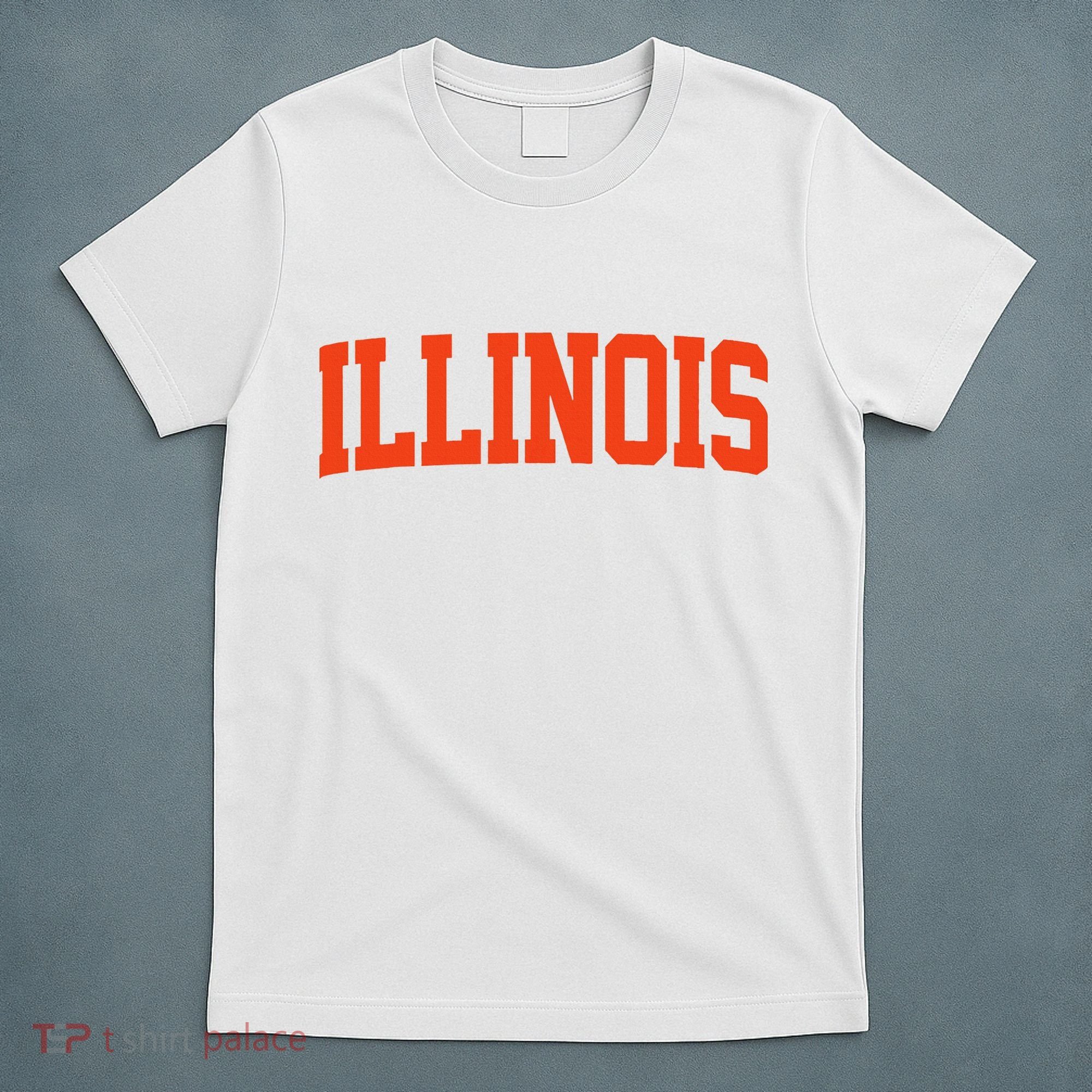 Retro Illinois Vintage Illinois Orange Blue Throwback Il T-Shirt