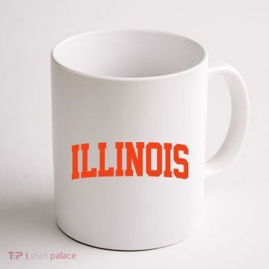 Retro Illinois Vintage Illinois Orange Blue Throwback Il Coffee Mug back