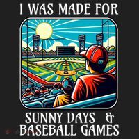 Retro I Was Made Sunny Days And Baseball Games Summer Funny Gift Beanie thumb 2