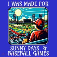 Retro I Was Made Sunny Days And Baseball Games Summer Funny Gift Polo thumb 2