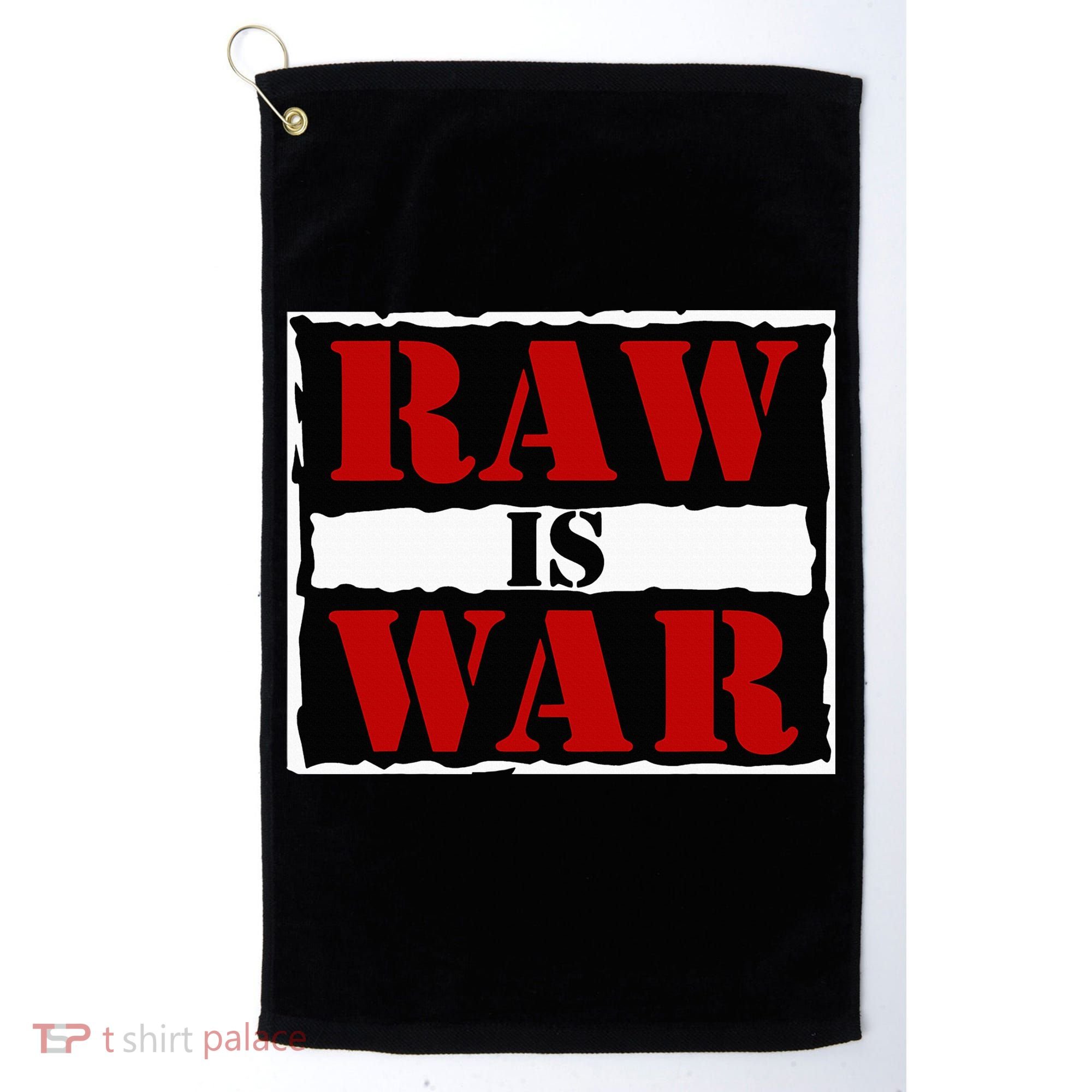Raw Is War Golf Towel