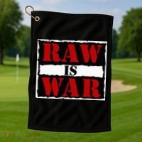 Raw Is War Golf Towel thumb 1
