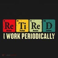 Retired I Work Periodically Science Chemistry Pajama Set thumb 2