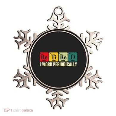 Retired I Work Periodically Science Chemistry Ornament